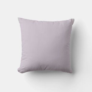 Light Wisteria Solid Colour Throw Pillow