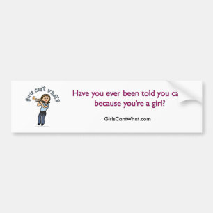 Light Woman Playing Trumpet Bumper Sticker