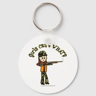 Light Womans Hunting Keychain