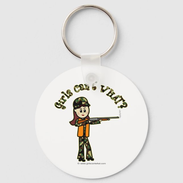 Light Womans Hunting Keychain (Front)