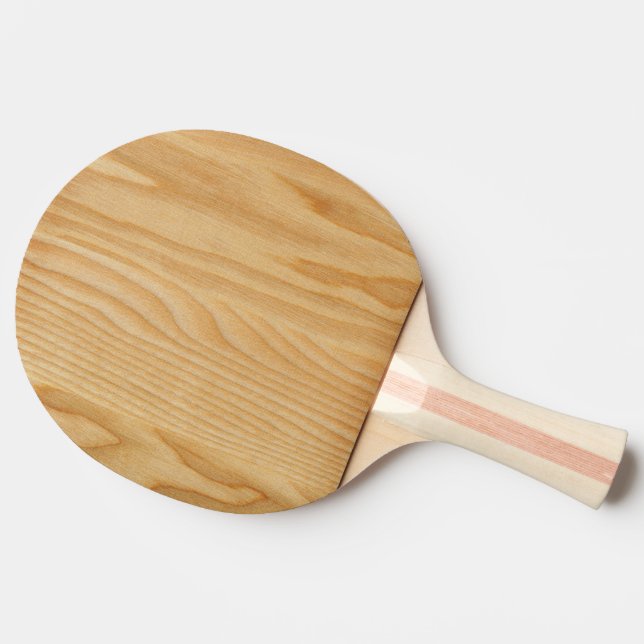 light wood board textures ping pong paddle (Side)