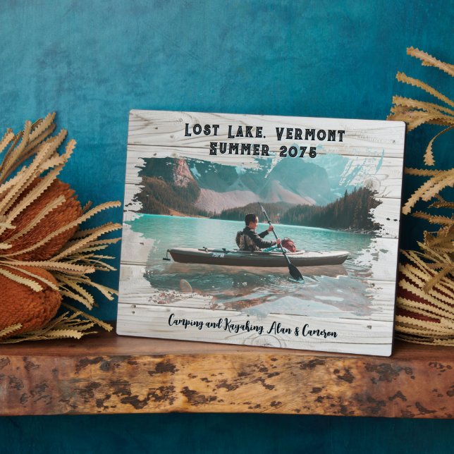 Light Wood Brushstroke Frame Memory Keepsake (Side)