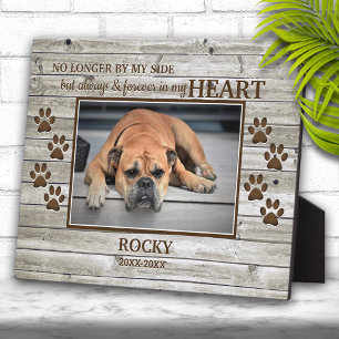 Light Wood Family Pet Photo Memorial Plaque