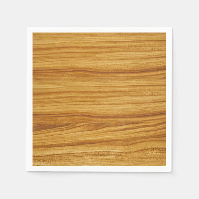 Light Wood Grain Napkin (Front)