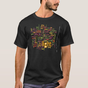 Light Word Cloud Art Print T-Shirt