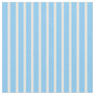 Light Yellow and Light Sky Blue Lines Fabric