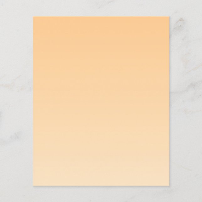 Light Yellow and Orange Gradient  Flyer (Front)