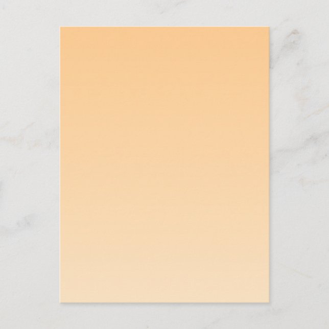 Light Yellow and Orange Gradient  Postcard (Front)