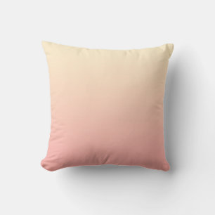 Light Yellow and Pink Gradient Throw Pillow