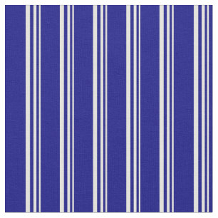 Light Yellow & Blue Lined Pattern Fabric