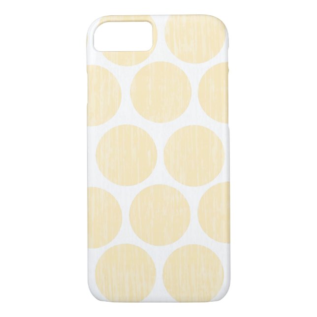 Light Yellow Distressed Polka Dot iPhone 7 Case-Mate iPhone Case (Back)