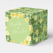 Light Yellow & Pale Green Rose Floral Wedding