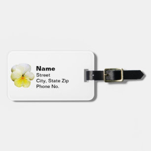 Light Yellow Pansy Luggage Tag