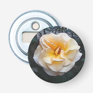 Light Yellow Rose Bottle Opener