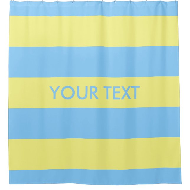 Light Yellow Sky Blue Bold H Stripe #3 Monogram (Front)