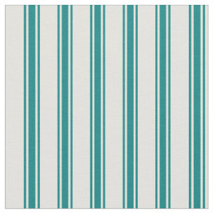 Light Yellow & Teal Lines Fabric