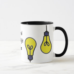 Lightbulb Bright Ideas Design Mug