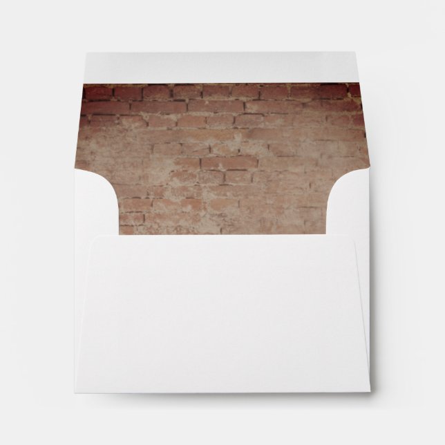 Lightbulb Greenery Garland Wedding Information Inv Envelope (Back (Bottom))