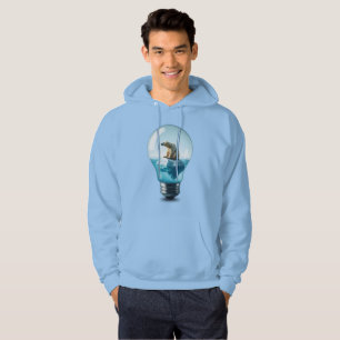 Lightbulb Iceberg - Polar Bear in a Lightbulb Hoodie