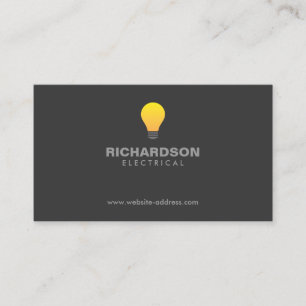 LIGHTBULB LOGO No. 2 Business Card