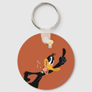 Lightbulb over DAFFY DUCK™'s Head Keychain
