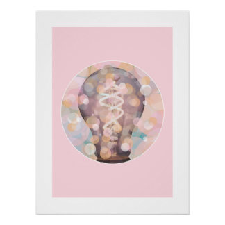 Lightbulb Sparkles Poster