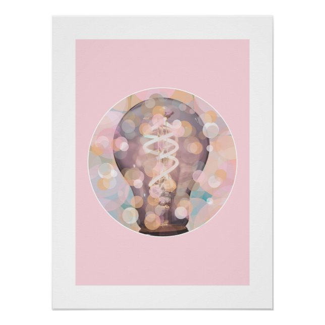Lightbulb Sparkles Poster (Front)