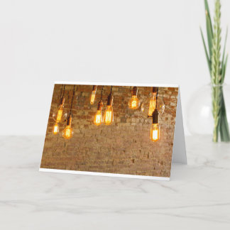 Lightbulbs Background Card