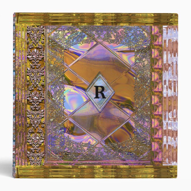 Lightcliff Warm Beautiful Monogram Binder (Front)