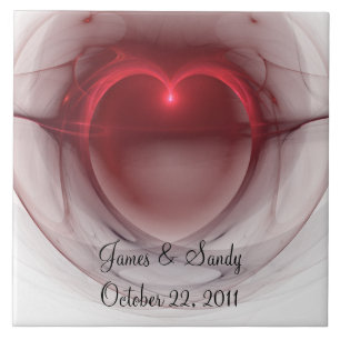 Lighted Heart Fractal Tile