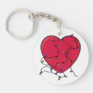 Lighted Heart Keychain