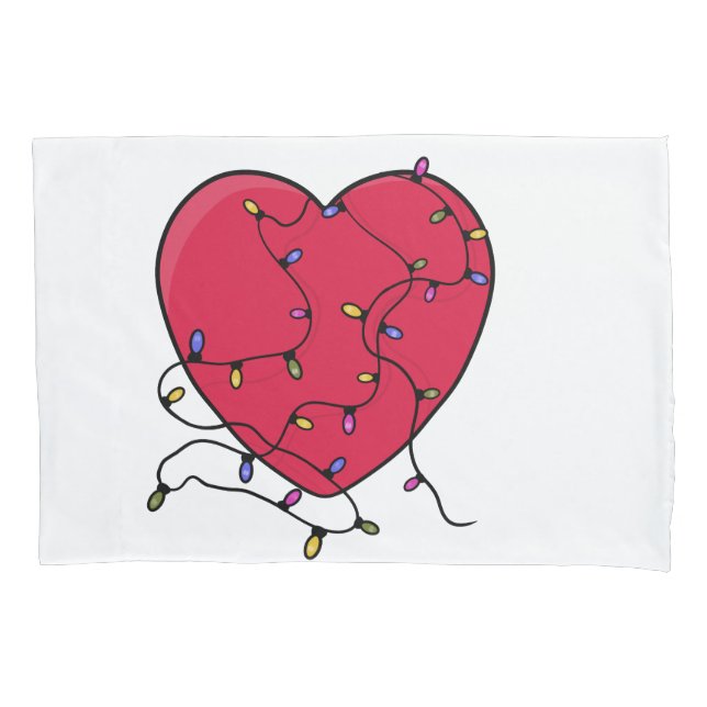 Lighted Heart Pillowcase (Front)