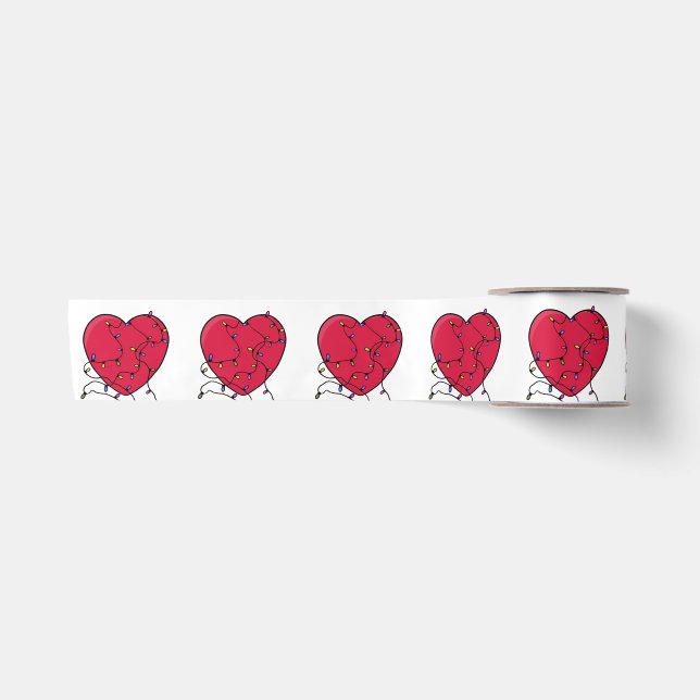 Lighted Heart Satin Ribbon (Front)