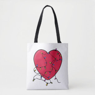 Lighted Heart Tote Bag