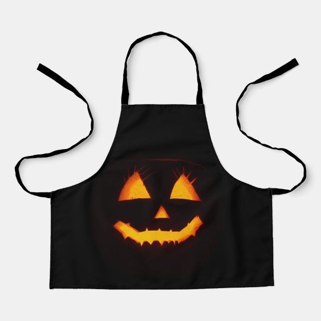 Lighted Jack O Lantern  Apron (Front)