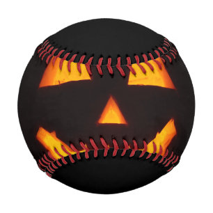 Lighted Jack O Lantern Baseball