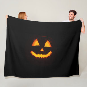 Lighted Jack O Lantern  Fleece Blanket