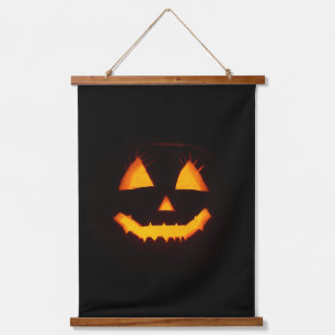 Lighted Jack O Lantern Hanging Tapestry