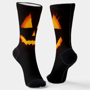 Lighted Jack O Lantern  Socks