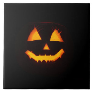 Lighted Jack O Lantern  Tile