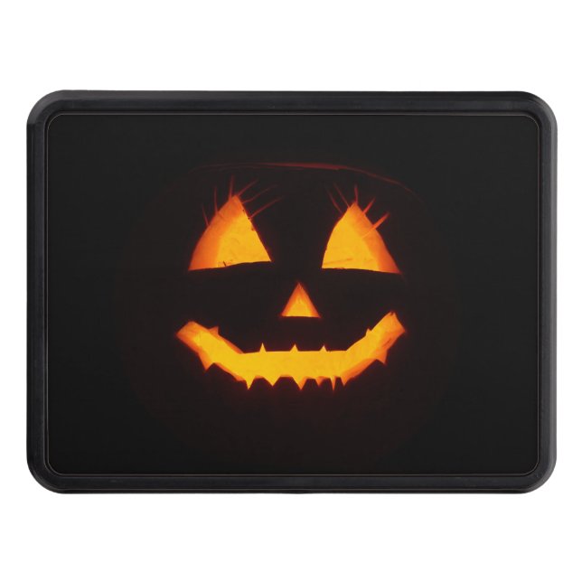 Lighted Jack O Lantern  Trailer Hitch Cover (Front)
