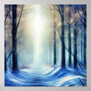 Lighted Path Poster