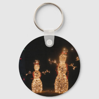 Lighted Snowmen Keychain