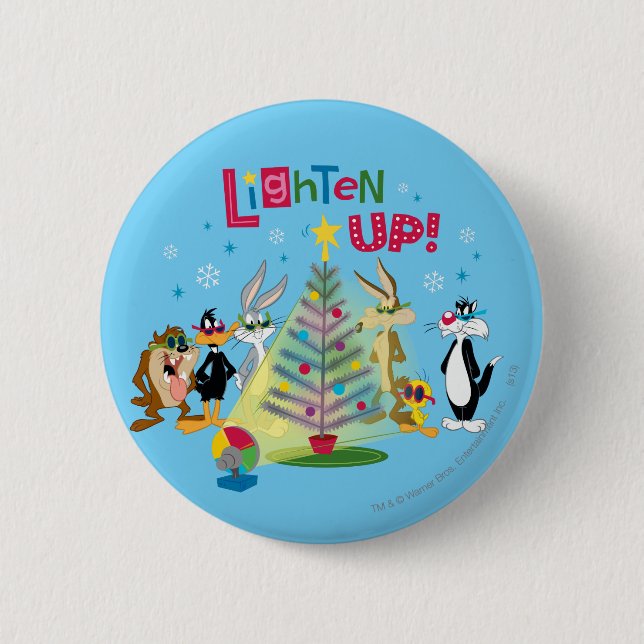 Lighten Up 2 Inch Round Button (Front)