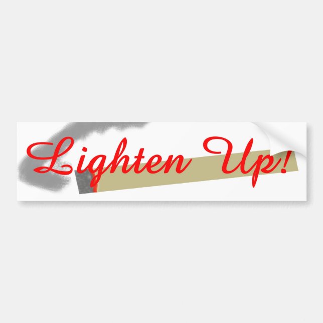 Lighten Up! Bumper Sticker (Front)