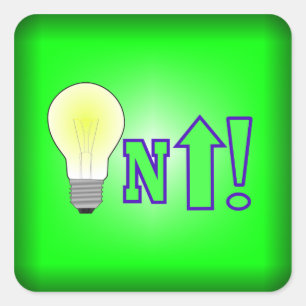 Lighten Up! Square Sticker