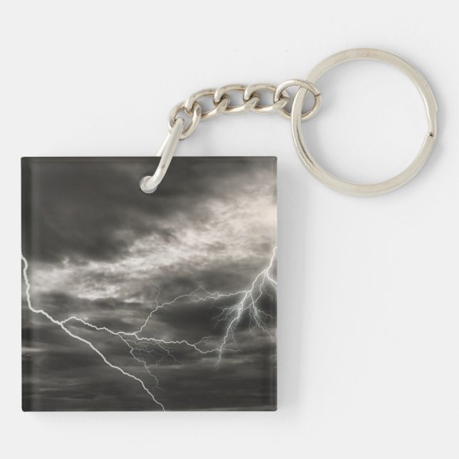 Lightening Strike Key Chain (Back)
