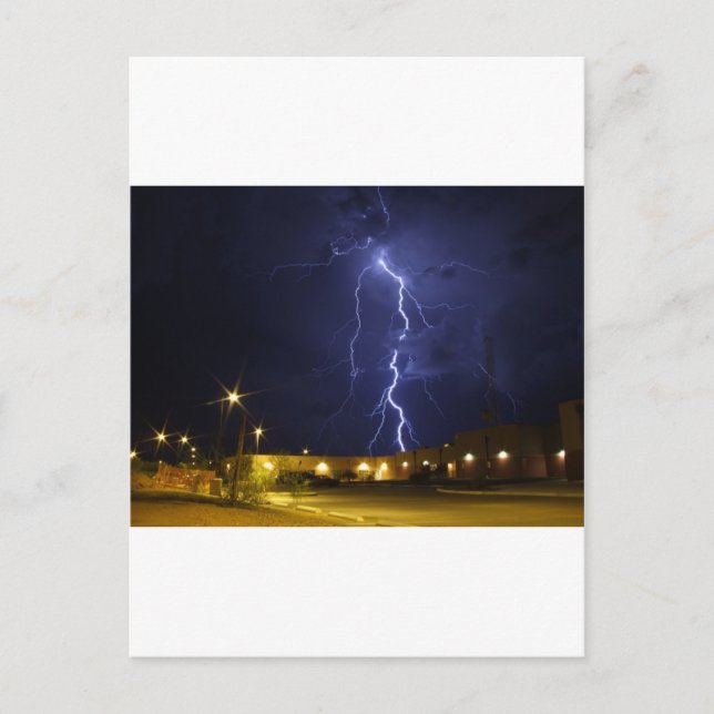 Lightening strike postcard (Front)