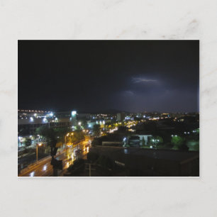 Lightening / Thunderstorm over Thessaloniki Postcard