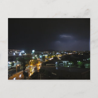 Lightening / Thunderstorm over Thessaloniki Postcard